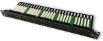 DATACOM Patch panel ISDN 50p.1U Integrated BLACK, 19"
