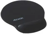ALLSOP Gel Mouse Pad Black, 30mm Wrist Support