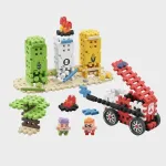 Marioinex Mini Waffle City Building Blocks Firefighter action, 148 pieces