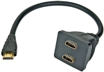 PREMIUMCORD Adapter HDMI fork M - 2xF