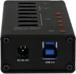 StarTech .com ST4300U3C3, USB 2.0, USB 3.0, 100-240, Black, Aluminium, 5 - 35, -20 - 50