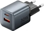 Vention 30W - charger with GaN technology, 1x USB-A, 1x USB-C (black)