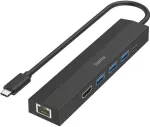 No name Hama 00200144 interface hub USB 3.2 Gen 1 (3.1 Gen 1) Type-C 5000 Mbit/s Black