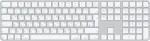 Klaviatuur APPLE Magic keyboard Universal USB + Bluetooth QWERTY Russian White