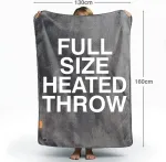 Bodi-Tek BT-BLHT-EU/1.0 COZY Snuggle Blanket Heated Throw 130 x 160cm, Gray