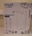 Adler SALE OUT. | Beverage Pantry | AD 8083 | Energy efficiency class G | Free standing | Bottles capacity 12 | Black | DAMAGED PACKAGING, SCRATCHED DOOR AND THE RIGHT SIDE