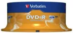 Toorikud VERBATIM 1x25 DVD-R 4,7GB 16x Speed, matt silver