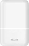 DELTACO Power bank 10 000 mAh, 2x USB-A, 1x USB-C, white PB-C1005 / 1902121