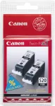 Tooner CANON PGI 520BK Twin Pack Sort 341 sider Bl&aelig;kbeholder 2932B012