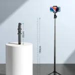 Ugreen Selfie Stick Tripod with Bluetooth Remote for 4.6-7.2" Smartphones, Action Cameras