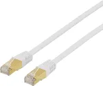 DELTACO S/FTP Cat7 patch-kaabel RJ45-ga, 0,5m, 600MHz, LSZH, valge