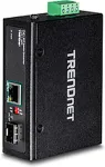 TRENDnet TI-PF11SFP Media Converter Industrial SFP to Gigabit PoE+