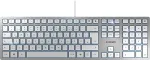 Klaviatuur CHERRY Keyboard KC 6000 Slim [DE] silver/white