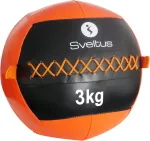 Sveltus Wall ball 3kg D35cm Orange/Black suitable for throwing