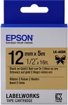 Tooner EPSON LabelWorks LK-4KBK - Etikettenband - Schwarz auf Gold - Rolle (1,2 cm x 5 m) 1 Rolle(n) - f&uuml;r LabelWorks LW-1000P, LW-300, LW-400, LW-400VP, LW-600P, LW-700, LW-900P (C53S654001)