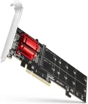 NONAME Axagon PCEM2-ND PCIE 2X NVME M.2 CONTROLLERPCI-Express x8 internal controller for connecting two NVMe M.2 SSD disks to a computer. Supports main boards without PCIe Bifurcation.