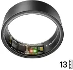 Ultrahuman Ring Air - Smart Ring f&uuml;r Frauen und M&auml;nner - Schlaf -und Fitness Tracking Wearable - Herzfrequenz - Smartring Matte Grey Gr&ouml;&szlig;e 13