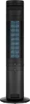 Ventilaator MIDEA Cooling tower fan, 45W, Ion purifying, 2 ice-box, 4l water tank, 3 wind modes: Normal/Sleep/Eco, 3 speeds, Air flow 300m3/h, 7h timer, Auto swing blades 60, Remote control, Power off memory, black color, 1000x310x310 mm