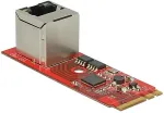 V&otilde;rgukaart DELOCK Converter M.2 Key A+E male > 1 x Gigabit LAN vertical - Netzwerkadapter - M.2 Card - Gigabit Ethernet x 1 (62949)