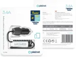 Platinet autolaadija 3,4A USB-A + Lightning (45484)