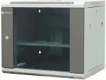 EMITER NET Separate hanging cabinet 19" 9U, sheet metal/glass doors, 600&times;450&times;500mm width/depth/height EM/AP6409
