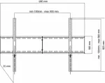 Art Wall Mount TV Bracket AR-96XL (55&ndash;100", 140 kg, 900&times;600)