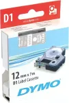 NONAME Tape DYMO D1 12mm x 7m, vinyl, white on transparent / S0720600 45020