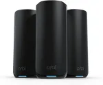 NETGEAR 3-SET ORBI 870 WIFI 7 MESH TRI-BAND BLACK 21 GBIT/S