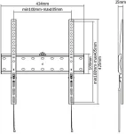 GEMBIRD TV wall mount fixed 32-55i