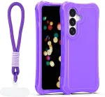 TelForceOne Safepop case with strap for Samsung Galaxy S26 Plus purple