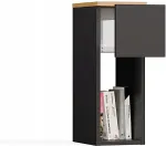 TOP E SHOP GALAX 20/1S BEDSIDE TABLE, ANTHRACITE/ARTISAN