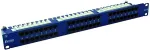 EMITER NET PANEL 19", 48XRJ45 UTP CAT.6 (1U) WITH SHELF, BLUE