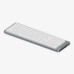 Klaviatuur Lofree Flow 2 100 keyboard Universal USB + RF Wireless + Bluetooth QWERTY Silver, White