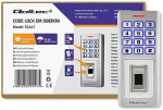 QOLTEC 52447 Code lock OBERON with fingerprint reader | RFID | Code | Card | key fob | Doorbell | IP68 | EM