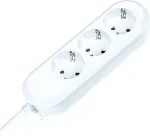 Bachmann SMART Steckdosenleiste 3x Schutzkontakt geschraubt weiss 3m