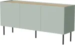 Cama MEBLE Cama FELLINI chest of drawers 150x40x70 olive + oiled oak top