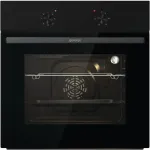 Ahi Gorenje Oven | BO6615E01B | 60 L | Electric | EnamelClean | Push pull buttons | Convection | Height 59.5 cm | Width 59.5 cm | Black