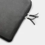 No name 16" MacBook Pro Leather Sleeve - Black