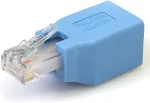 StarTech.com Cisco Console Rollover Adapter, RJ45, RJ45, Male/Female, Blue, PVC, 22.00