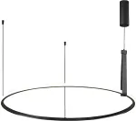 No name LUMINAIRE PENDANT 42W LED D90CM BLACK