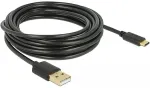 DELOCK Kabel USB 2.0 A > C 4.0m schwarz
