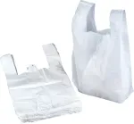 Multipack Kilekotid sangadega HDPE 30x18x55cm, 25mic, valge, 100tk
