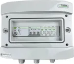 EMITER Switchgear attached AC hermetic IP65 EMITTER with surge arrester AC Noark type 2, 10A 3-F, RCD type A 40A/300mA