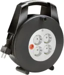 Brennenstuhl Vario Line power extension 15 m 4 AC outlet(s) Black, Grey