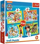 Trefl PAW PATROL Puslede komplekt, 4 tk, K&auml;papatrull