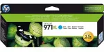 Tooner Hp 971XL Cyan 6600 sider Bl&aelig;k CN626AE