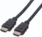 ROLINE HDMI High Speed Kabel mit Ethernet, TPE, schwarz, 2 m