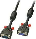 Lindy VGA Kabel M/F schwarz 1m HD15 M/F DDC-f&auml;hig