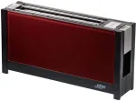 RITTER volcano 5 Langschlitz-Toaster mit Glasfronten rot
