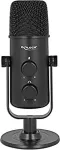 Delock Multifunktionales Doppelkapsel USB Mikrofon mit 3,5 mm Klinken Kopfh&ouml;reranschluss und Lautst&auml;rkeregler + Quick-Mute Funktion